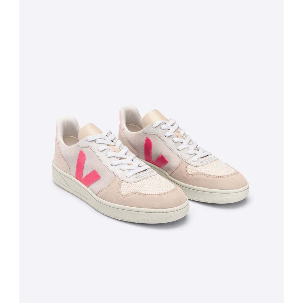 Veja V-10 SUEDE Women's Sneakers Beige | NZ 642XYU